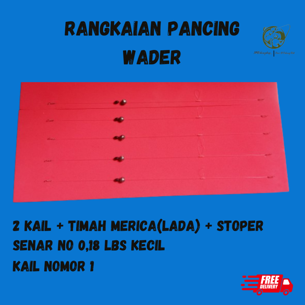 joran wader udang rangkaian pancing wader
