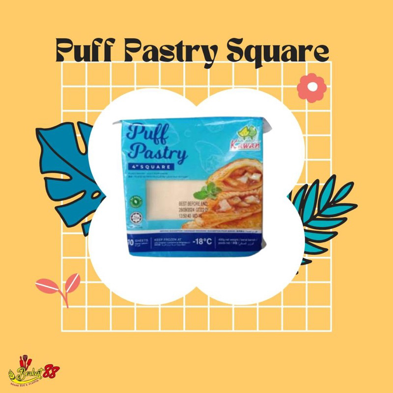 

Kawan Puff Pastry Square 4 inc 400 Gr isi 10 lembar