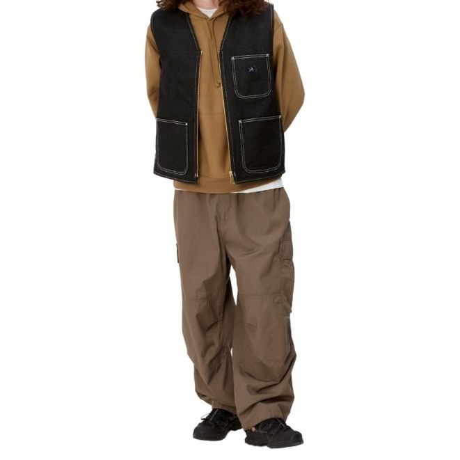 Sai - Elevated Vest Jacket Denim black