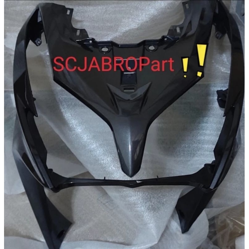 COVER FRONT BLACK HONDA VARIO 125 OLD..64301 KZR 600AFB..ORI AHM