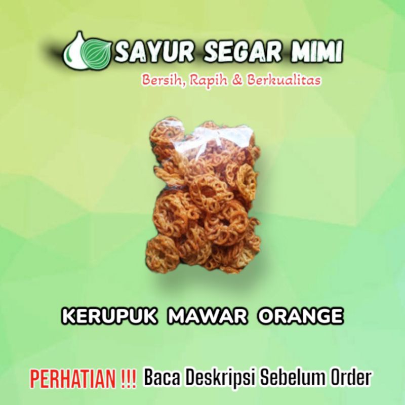 

Kerupuk Seblak Mawar Orange Mentah 250Gram - Sᴀʏᴜʀ Sᴇɢᴀʀ ♏ɪᴍɪ