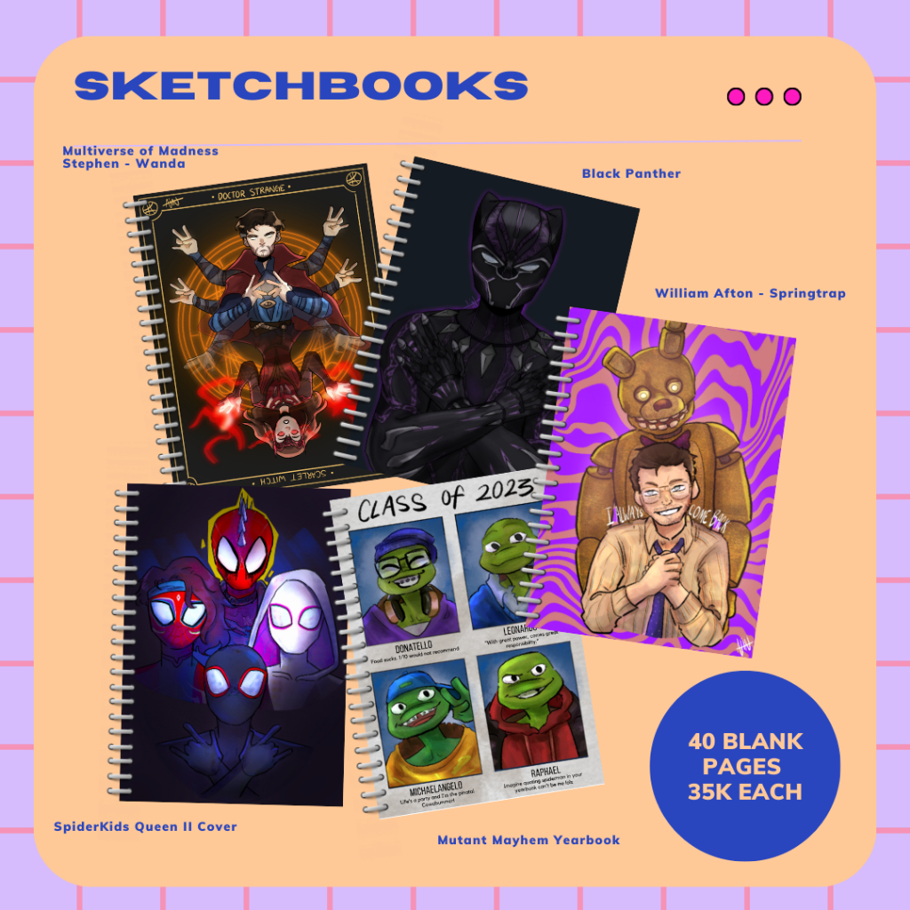 

OhheyAvin's - A5 Multifunction Notebook - Multifandom (FNAF, Marvel, TMNT, etc) - Cf-17 Aftersale