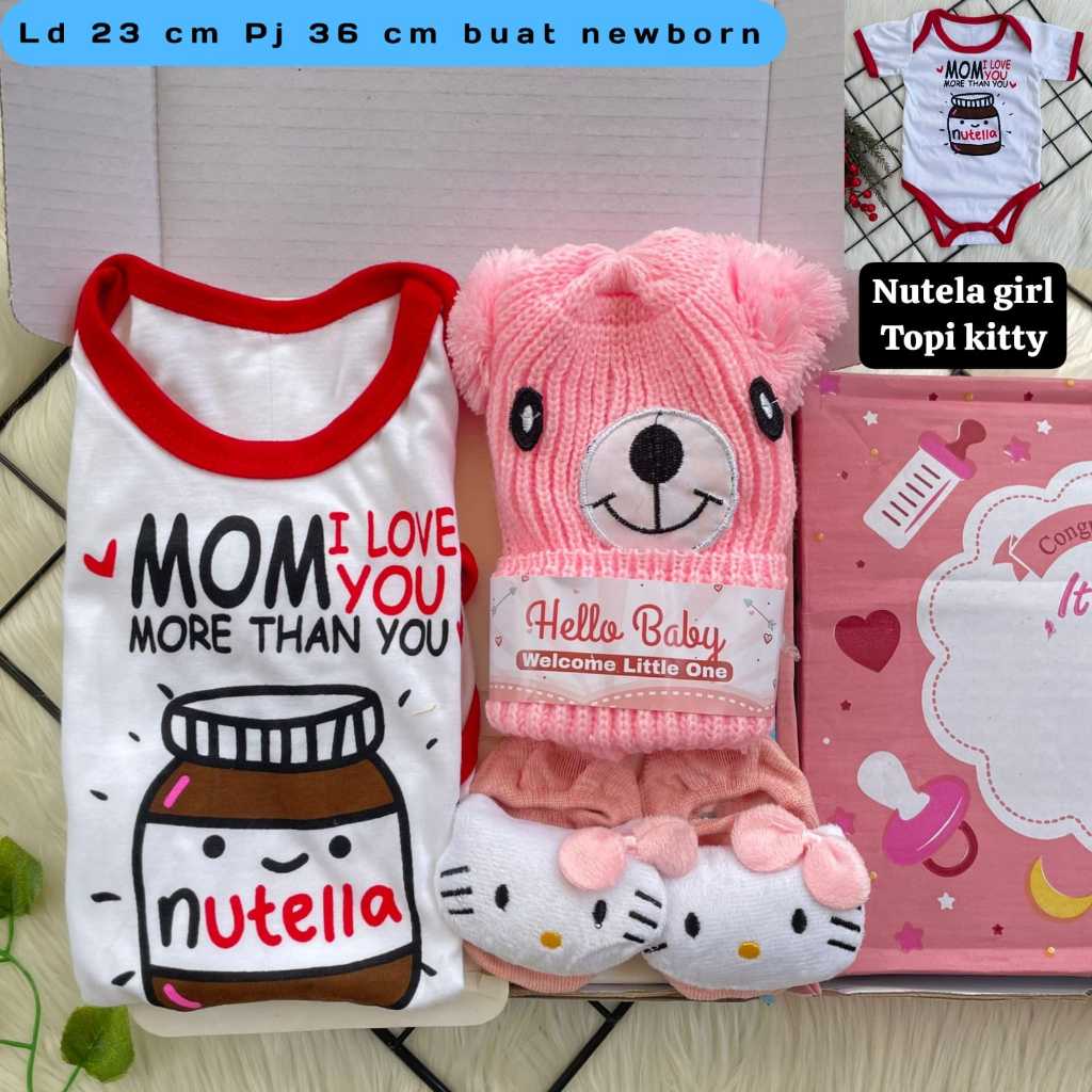 Hampers Baby Gift Box Baby Box Motif / Kado New Born / Kado Bayi Uniseks / Paket Setelan Baju Baby