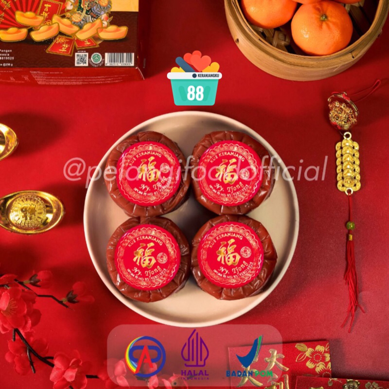 

Kue Keranjang Imlek Halal / Dodol Cina / Nian Gao / Thiam Pan / Ny Tjong 250gr (Tanpa Kotak)