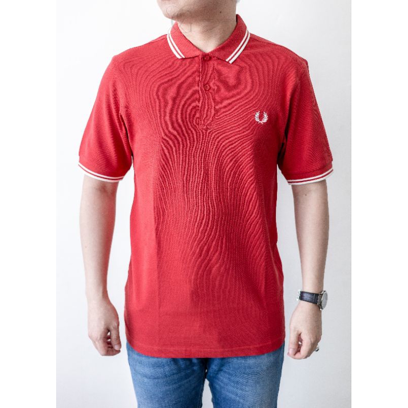 Fred Perry Twin Tipped Polo Shirt (RED)