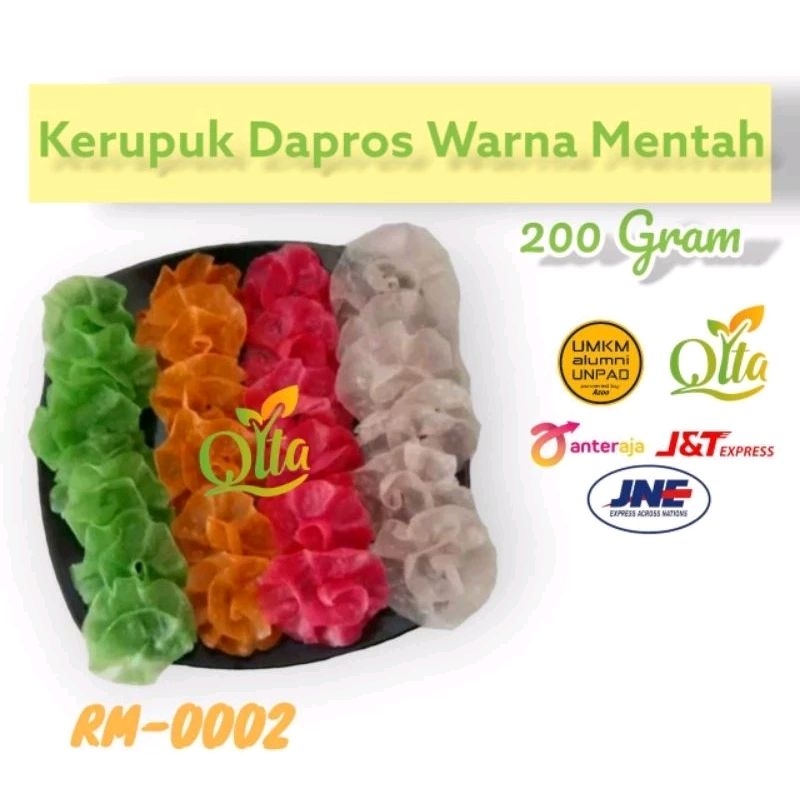 

Kerupuk Dapros / Kembang Rose Mentah Tepung Beras Warna Grosir