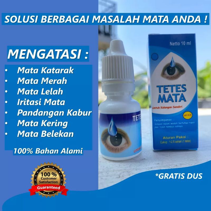 TETES MATA MINUS TETES MATA KATARAK MERAH TETES MATA HERBAL 100%ORI