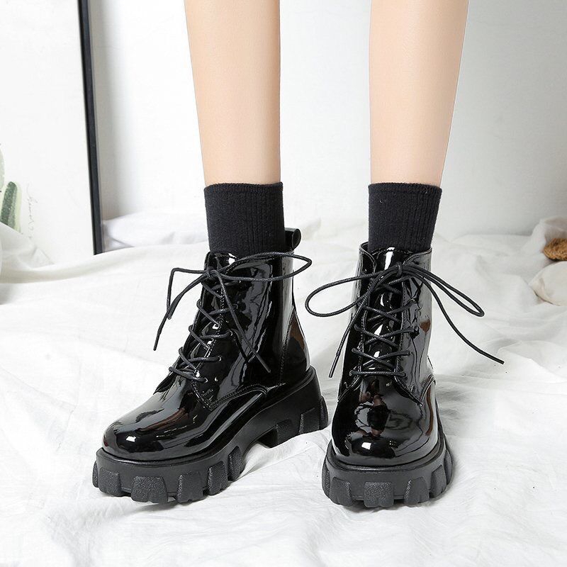 CUCI GUDANG CFSTORE SEPATU OXFORD WANITA SEPATU BOOTS GAYA KOREA SEPATU LOAFERS BOOTS ANDITA