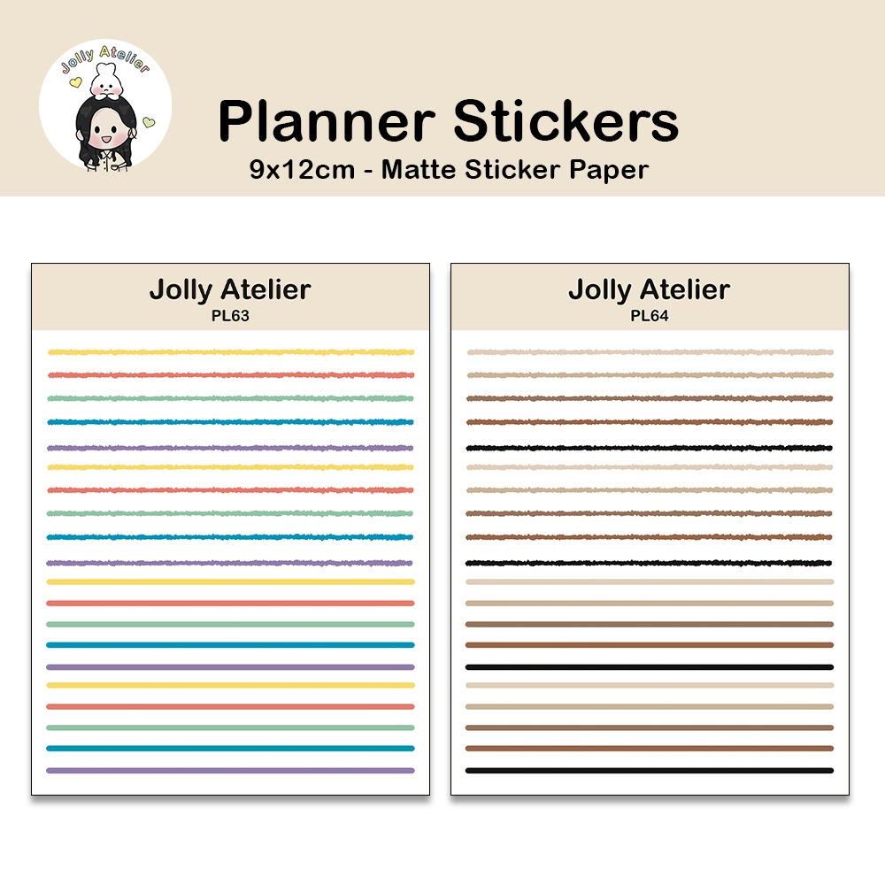 

Line stickersheet | Planner sticker [jollyatelier]