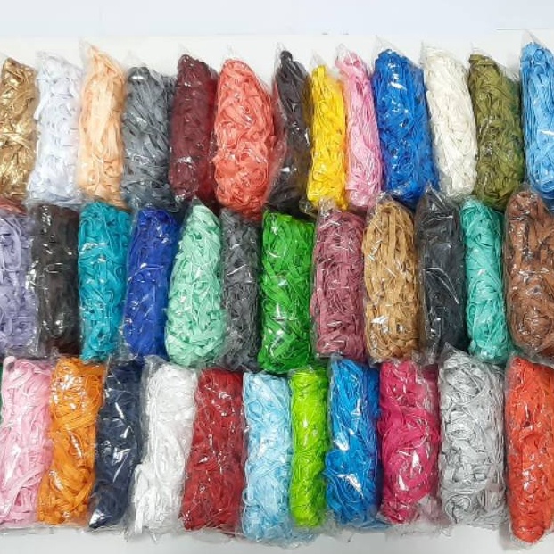 HEMAT PROMO Lisban  bisban  pita isi untuk list baju tidur piyama  dengan warna yg lengkap dan kuali