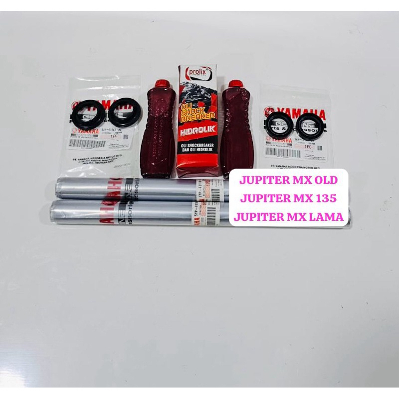 PAKET AS SHOCK SOK DEPAN JUPITER MX 135 JUPITER MX OLD LAMA YAMAHA 5YP 1S7 SET SEAL SHOCK ABU DEBU O