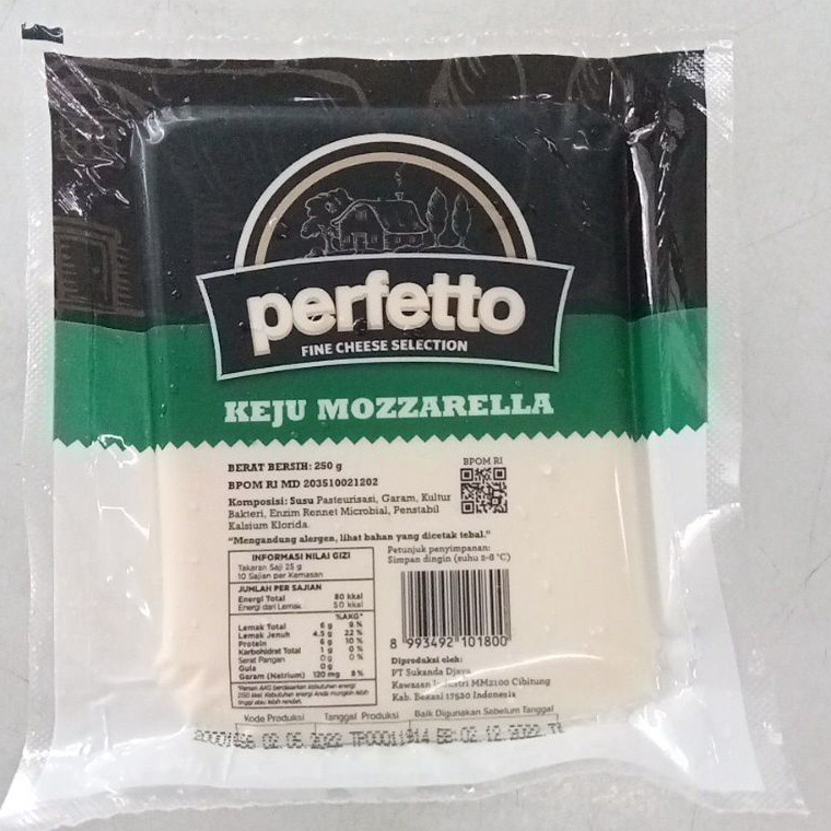 

HEMAT PROMO Keju Mozarella PERFETTO 25 gr Keju Enak