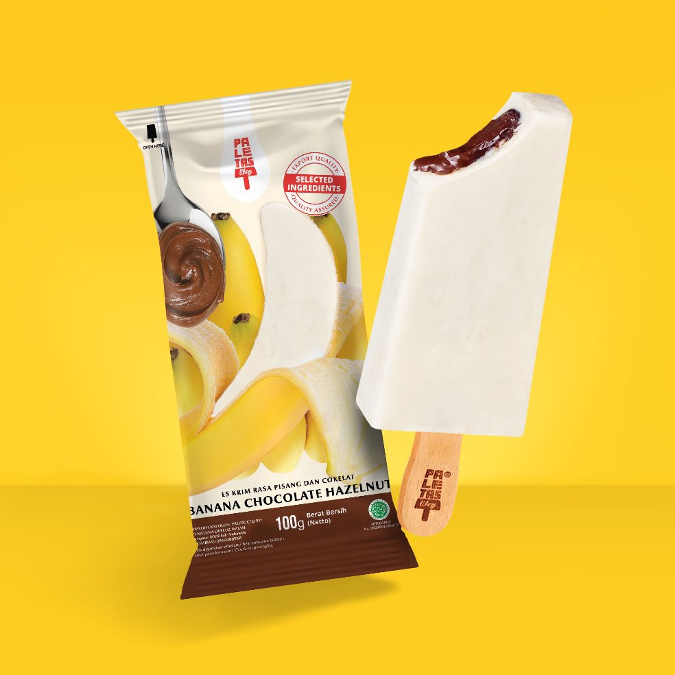 

GROSIR MURAH Es Krim Paletas Wey Gold Banana Nutella