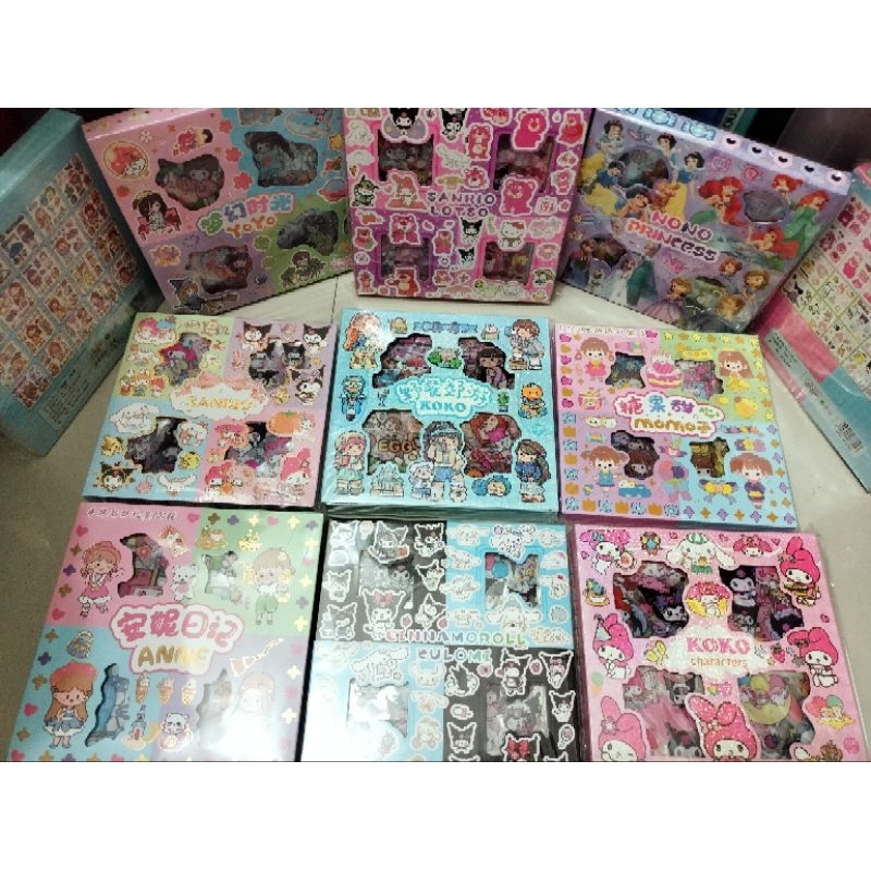 

Sticker box premium karakter Sanrio/Princess isi 100 lbr