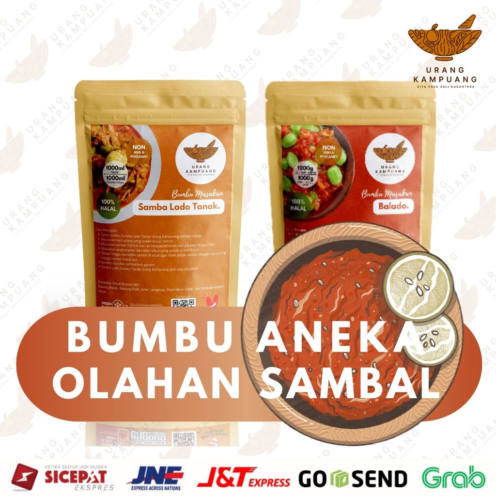 

Bumbu Aneka Olahan Sambal Non MSG & Pengawet Urang Kampuang Food