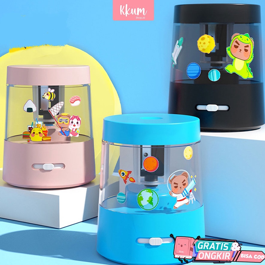 

Terupdate Rautan pensil elektrik Electric sharpener cute Rautan pencil Otomatis CEK