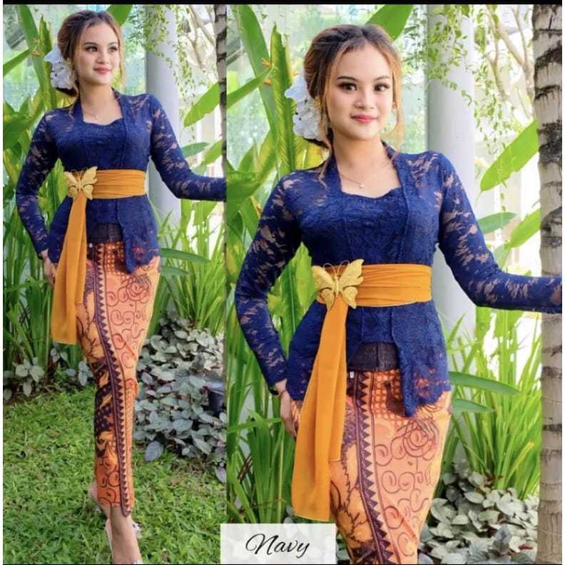 'PROMO ATASAN WANITA KEBAYA/Kebaya Brokat Moderen 2026/Kebaya Wisuda Remaja/Kebaya Bali Brokat Lenga