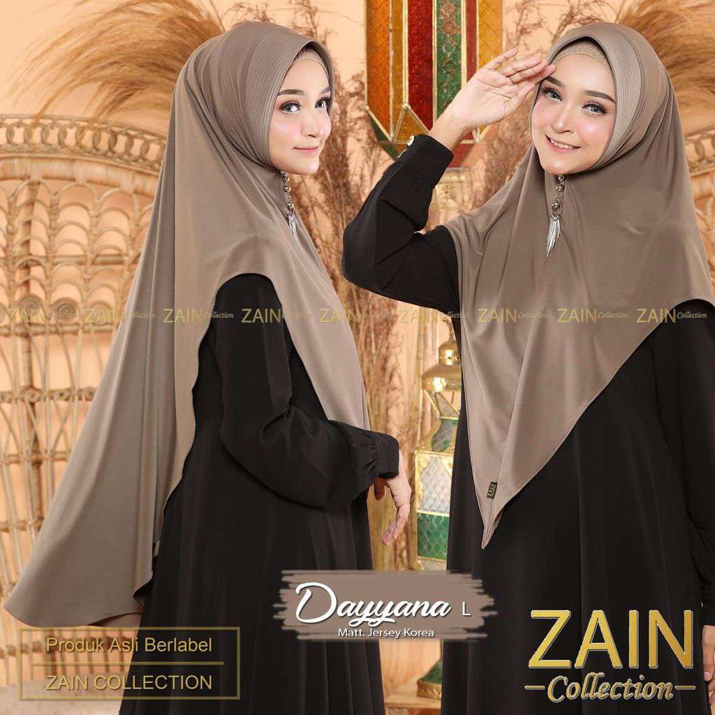 TERPOPULER 00223 Zain Collection Dayyana L Hijab Khimar Ori By Zain Collection