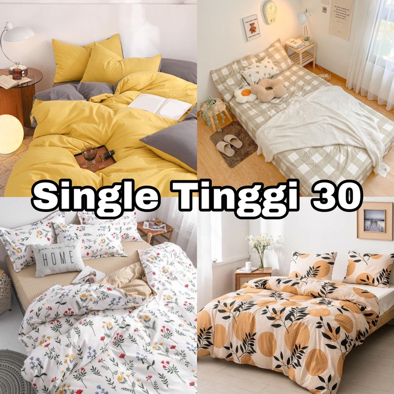 SPREI 90x200 100x200 TINGGI 30 | SPREI HOME MADE