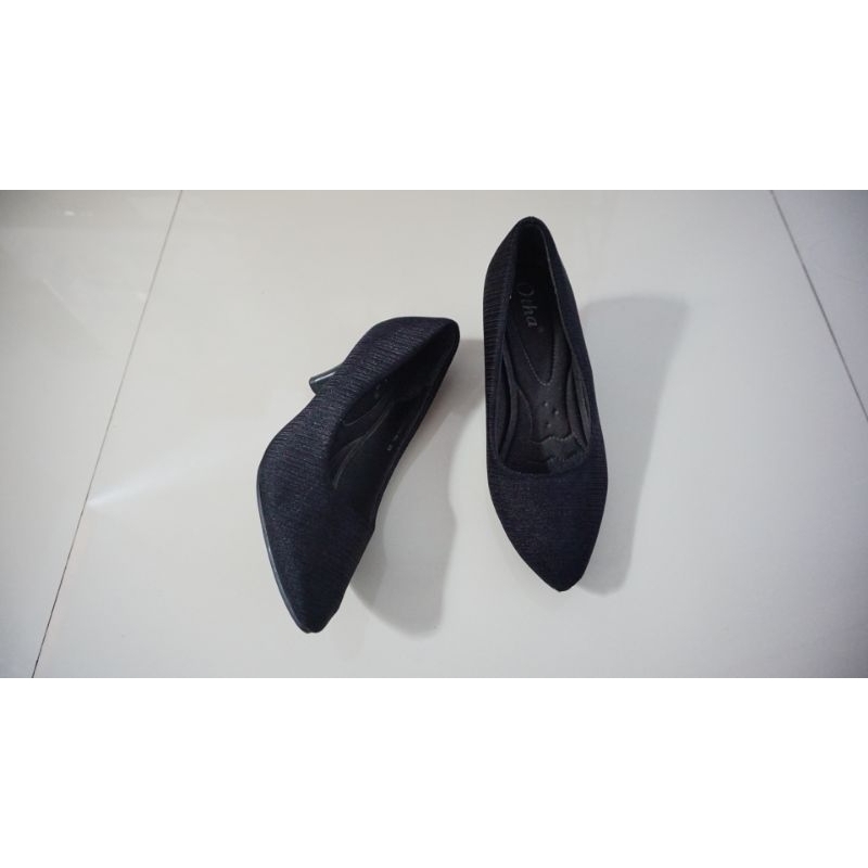Otha Shoes H322 OFS - Sepatu Pantofel Wanita Tinggi Hak 7CM