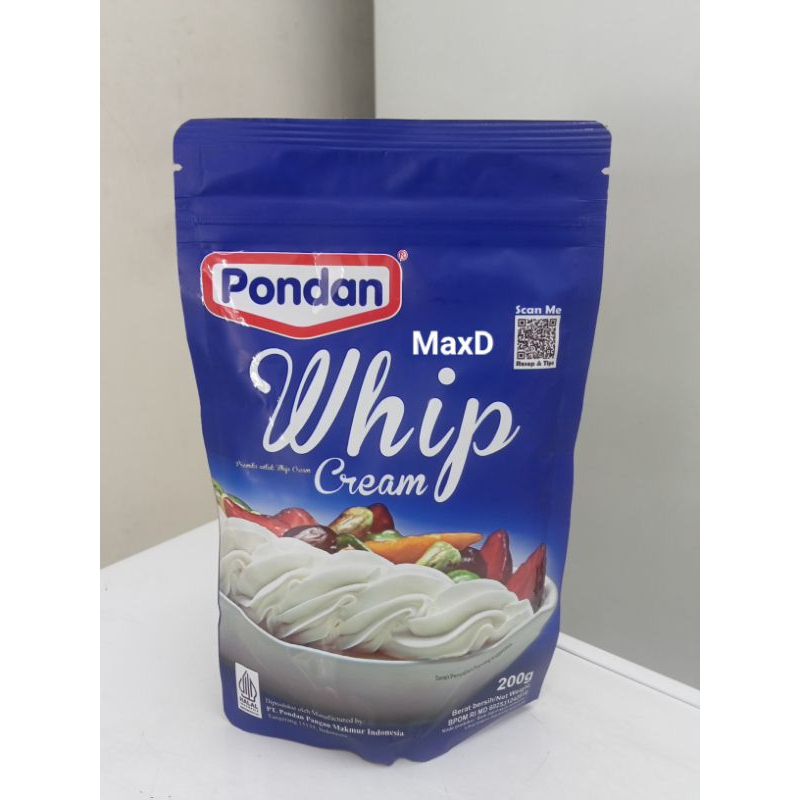 

pekanbaru / pondan whip cream halal 200g