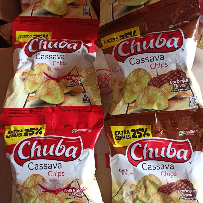 

Chuba Keripik Singkong Rasa Balado Barbeque