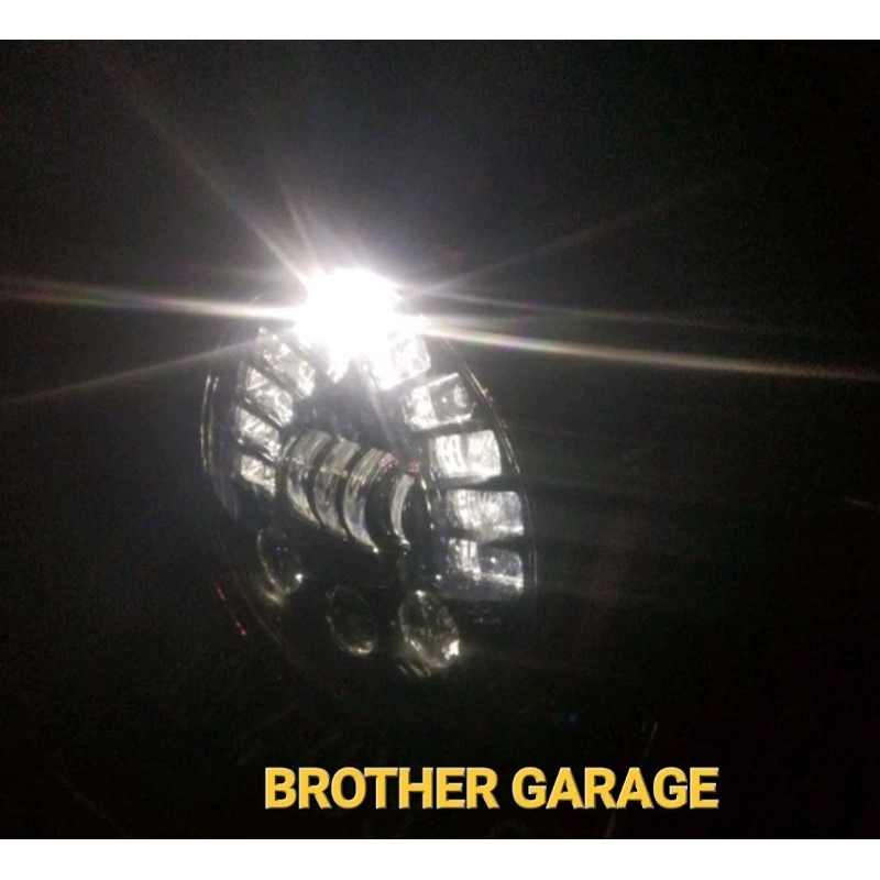 lampu daymaker 19 led 7 inch cocok untuk ninja,Rx King new,scorpio,vixon,tiger,mega pro,katana,taft 