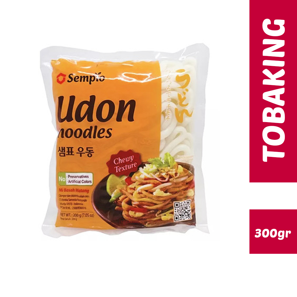 

SEMPIO UDON NOODLE 200gr Mie Jepang korea matang basah chewy fresh Noodles