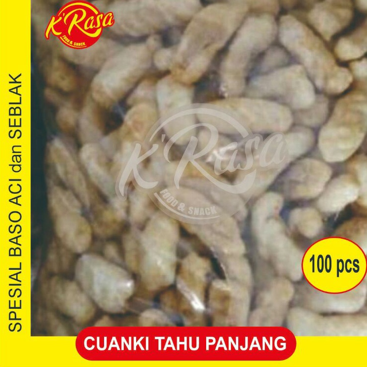 

HCYG9149 Ready Stok TERMURAH ENAK Cuanki tahu panjang 1 pcs lidah mini untuk baso aciseblak dll