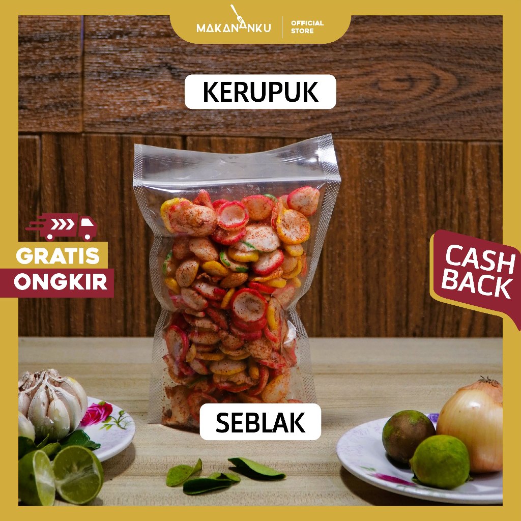 

Kerupuk Murah Seblak Jeruk isi 250gram Makanan Cemilan Enak Renyah Gurih Kering