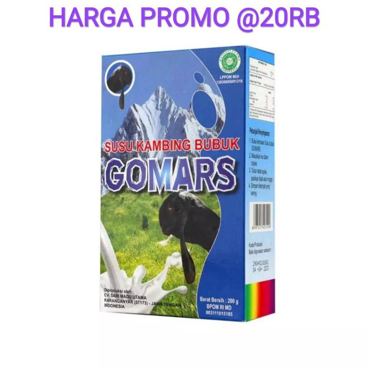 

DGCJ9535 Free Ongkir Gomars susu kambing bubuk susu kambing etawa gomars