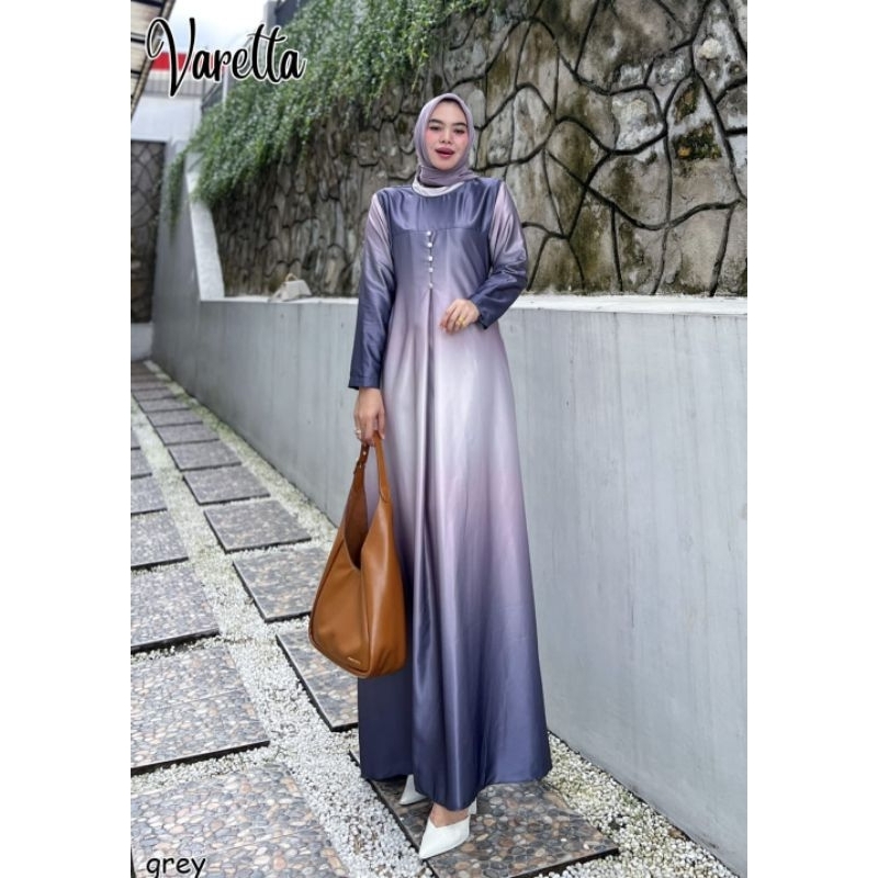 VARETTA DRESS GAMIS PESTA KONDANGAN LEBARAN LAMARAN NIKAHAN SERAGAMAN BRIDESMAIDS GAMIS GRADASI MUSL