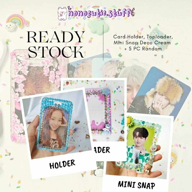 [READY] Photocard Holder Acrylic / Toploader Ultra Pro / Mini Snap Sultan Deco Cream
