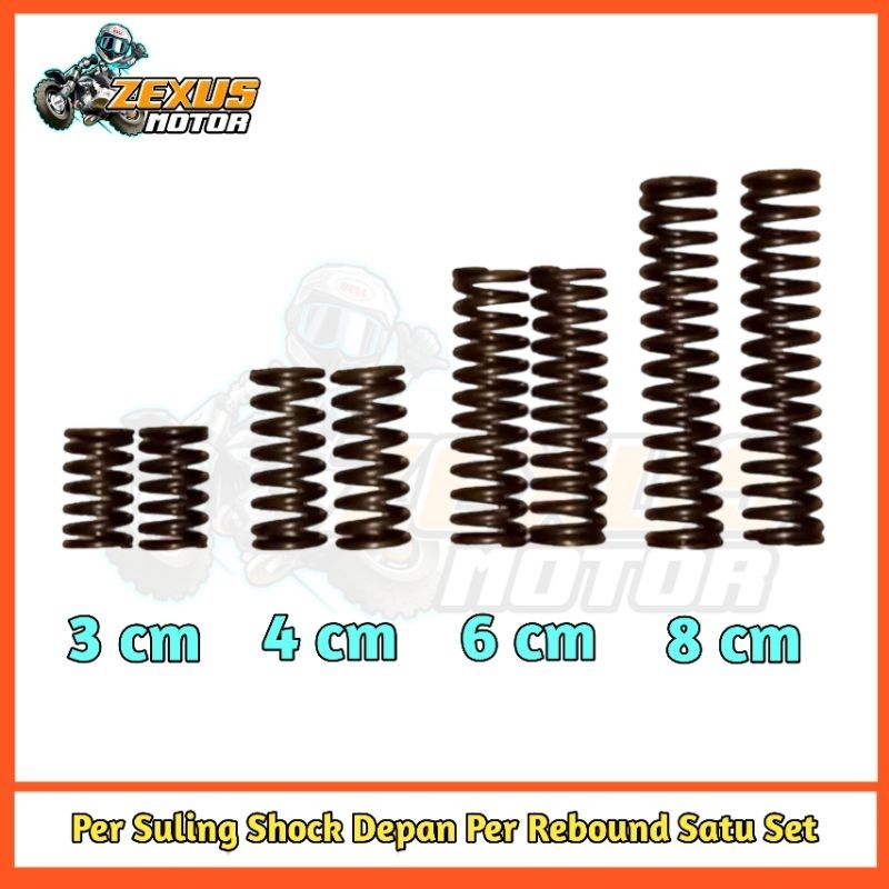 Per Suling Shock Depan Per Rebound Satu Set Panjang 3 cm 4 cm 6 cm 8 cm