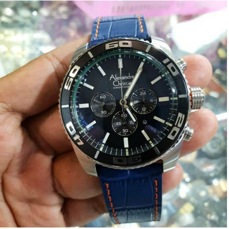Jam tangan pria original Alexandre Christie AC-6500/AC 6500/AC 6500 MCNSSBA