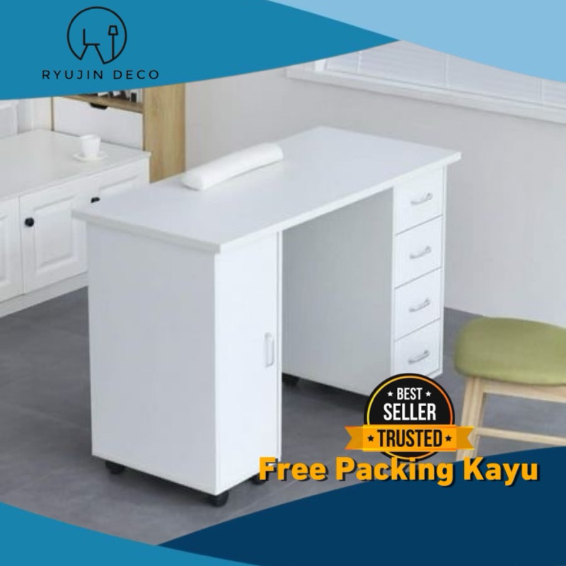 Meja nailart meja salon kuku meja konsultasi nail art table meja kecantikan meja salon