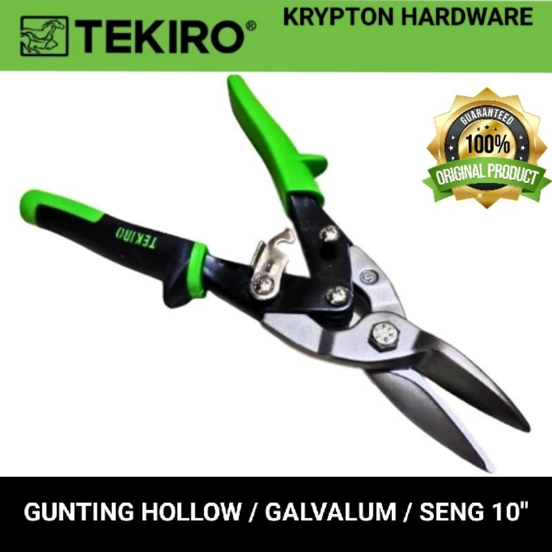 tekiro gunting aviation / hollow / baja ringan / galvalum / seng (100% original)