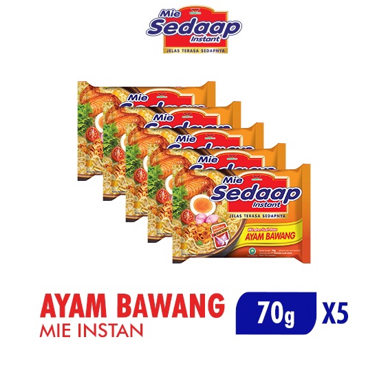 

KXPC289 88 Sedaap Mie Instan Ayam Bawang Bag 7 gr x5