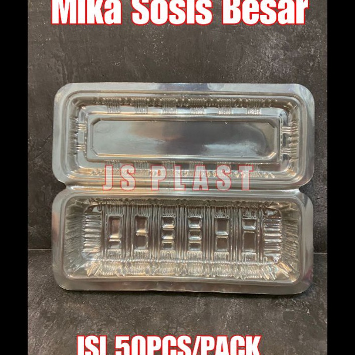 

BKXM1692 88 ISI 5PCS Mika Sosis Besar Tray Sausage Mika Sostel Mika Hotdog Tempat Makan