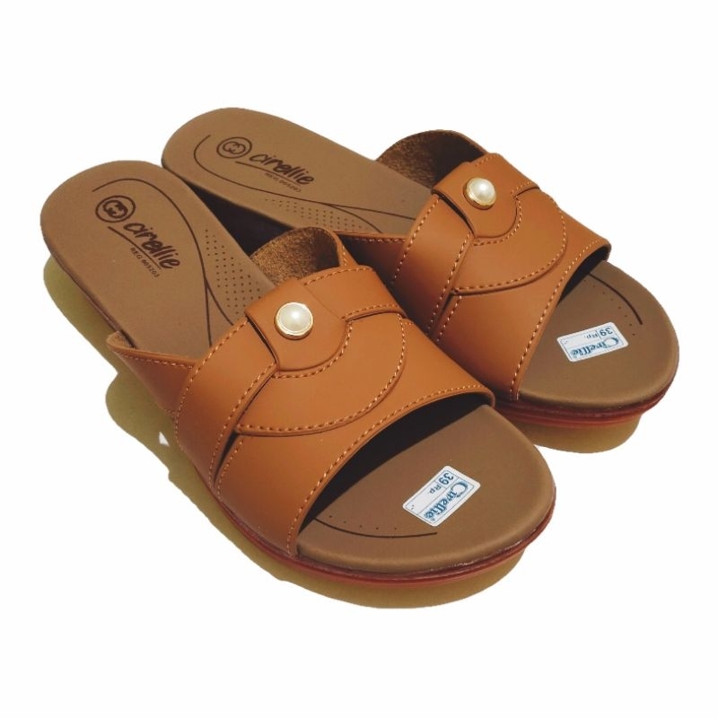 Sandal Wanita Kekinian Ibu ibu Wedges Pesta Kondangan