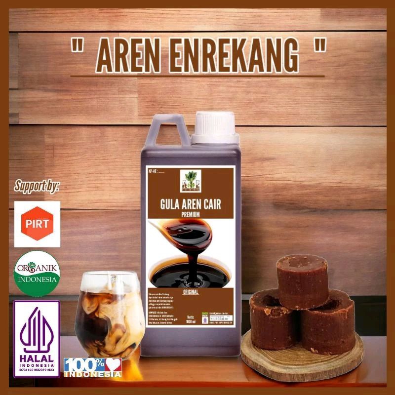 

Gula aren cair PREMIUM organik khas Enrekang 1000ml