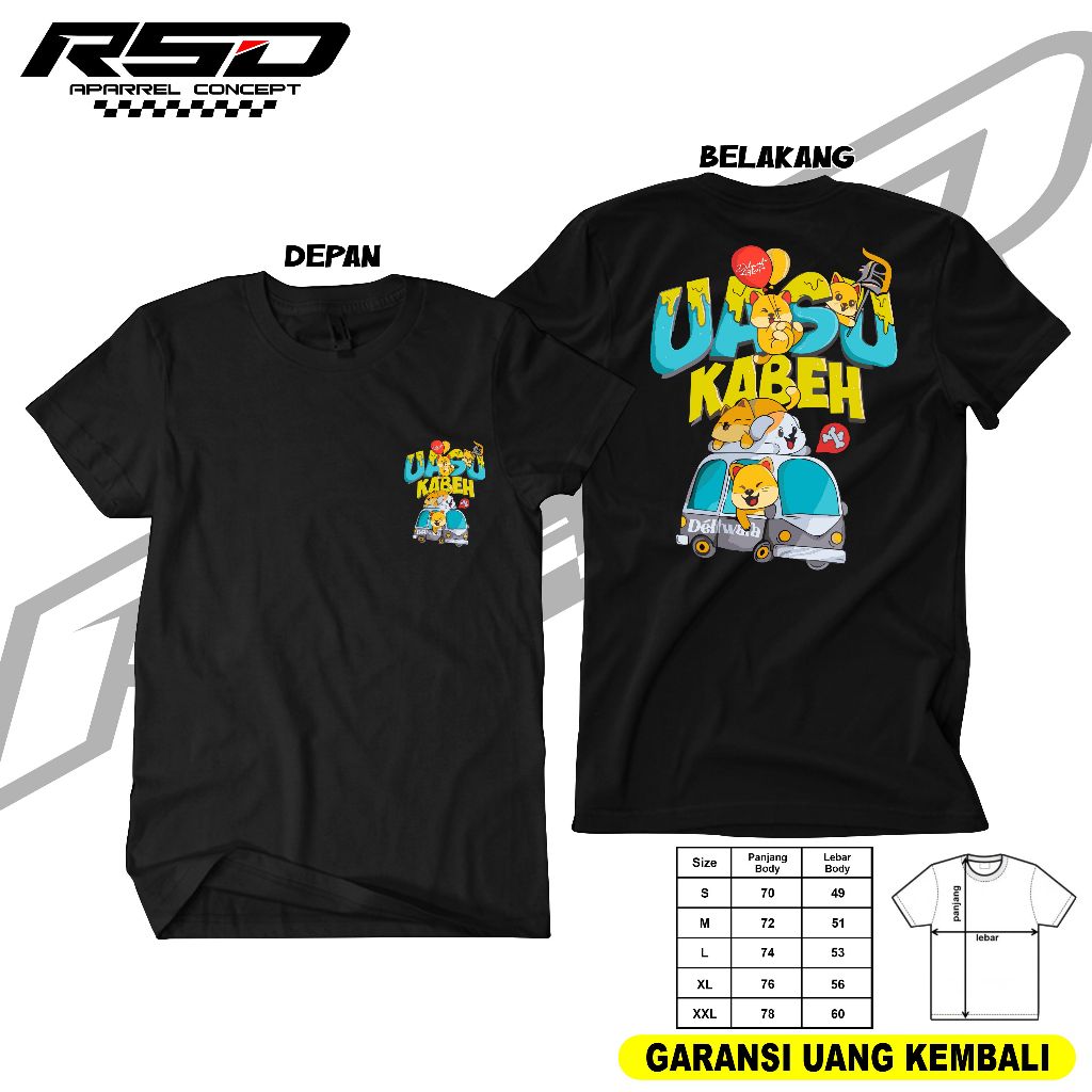 Kaos Uasu Kabeh Tshirt Asu Kabeh Baju Mas Gilga Deliwafa