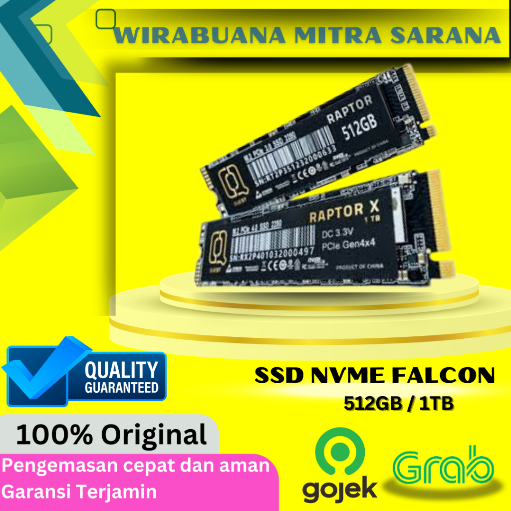 SSD NVME 512gb / 1TB PCIe Gen 4X4 FALCON RAPTOR X