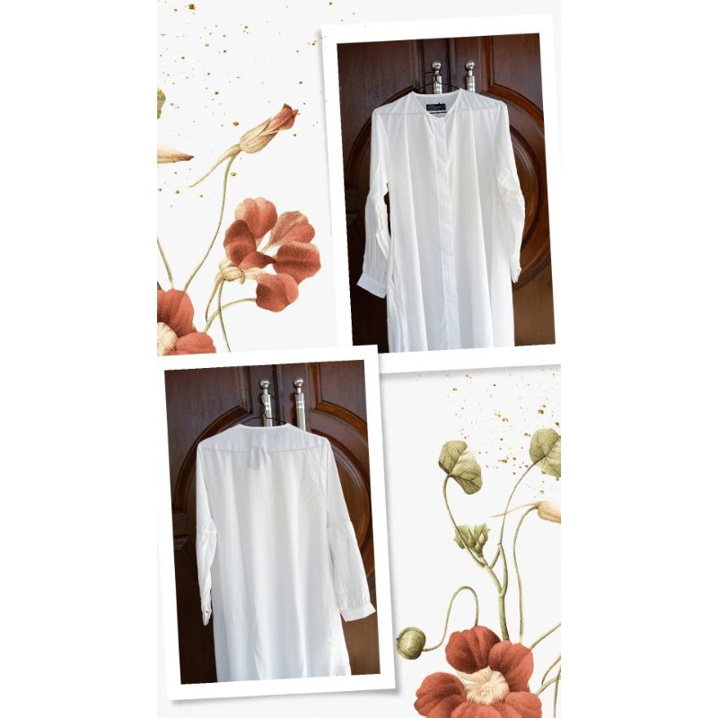 Gamis Hanum Fortaleza Ivory by Alhauraa