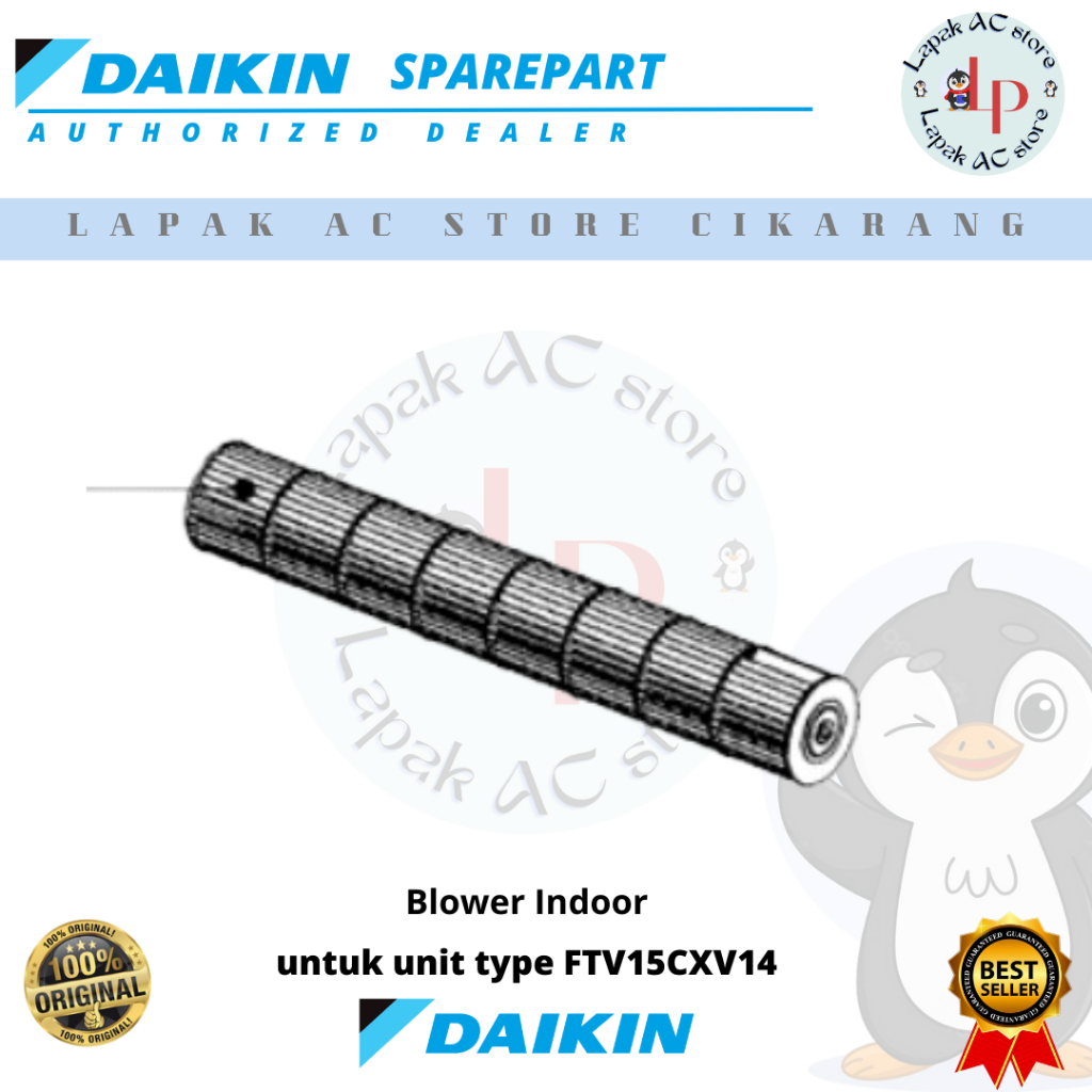 Blower Indoor AC DAIKIN Malaysia 1/2 PK FTV15CXV14