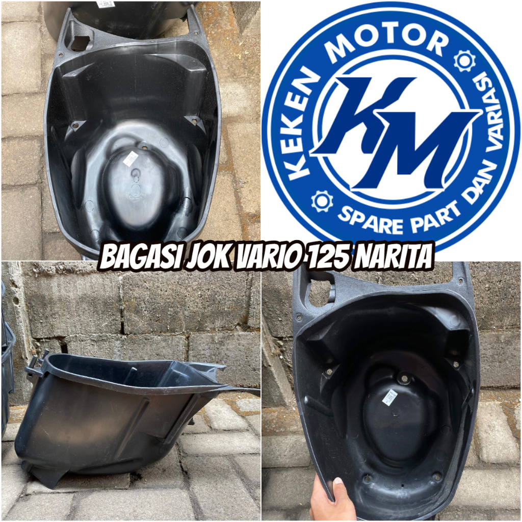 BOK BOX BAGASI JOK VARIO 125 FI OLD 2013 SAMPAI 2016 KODE (KZR) MERK NARITA || TEMPAT HELM VARIO 125
