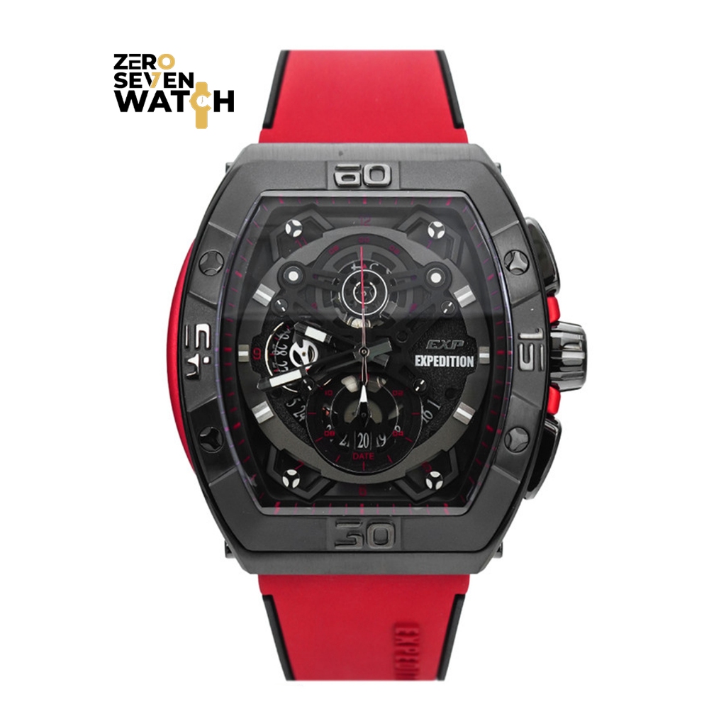 Jam Tangan Pria Expedition E 6800 / E6800 6800 Original Garansi Resmi 1 Tahun Strap Rubber BISA COD