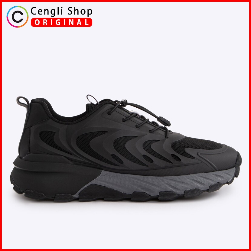 EM84 SEPATU PRIA SNEAKER EVERBEST ORIGINAL ASLI ORI SNEAKERS KETS BLACK