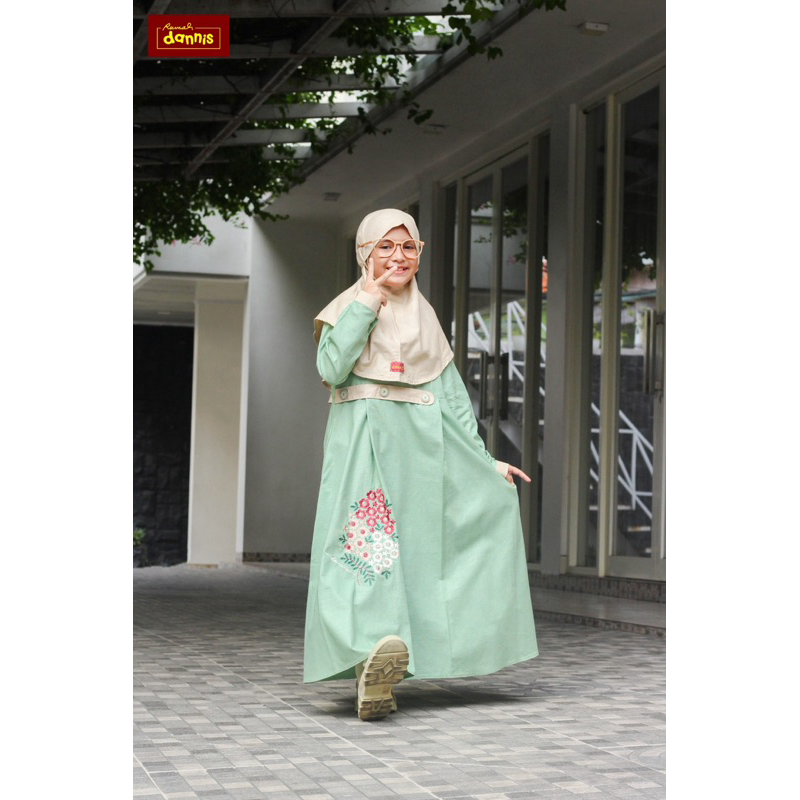 Baju anak gamis anak lucu Dannis.