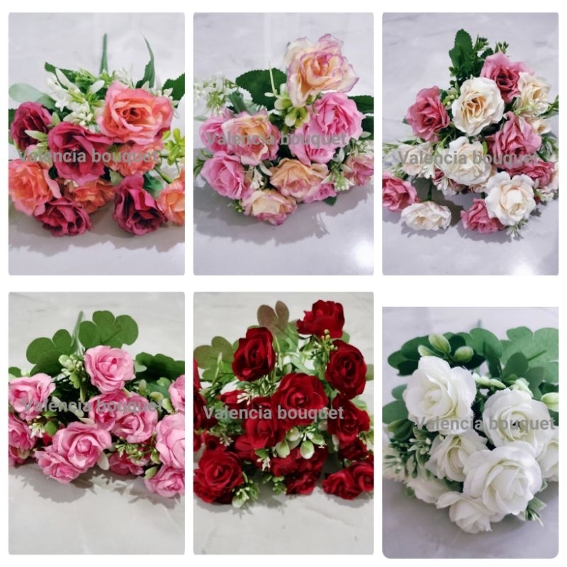 Bunga artificial/ Bunga mawar kecil/ bunga hias